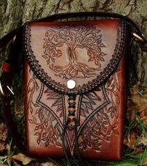 Tooled Shoulder Bag