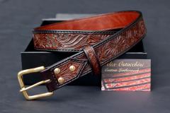 Tooled Floral Belt