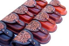 Tooled Western Belt pouches
