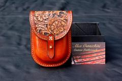 Tooled Western Belt Pouch