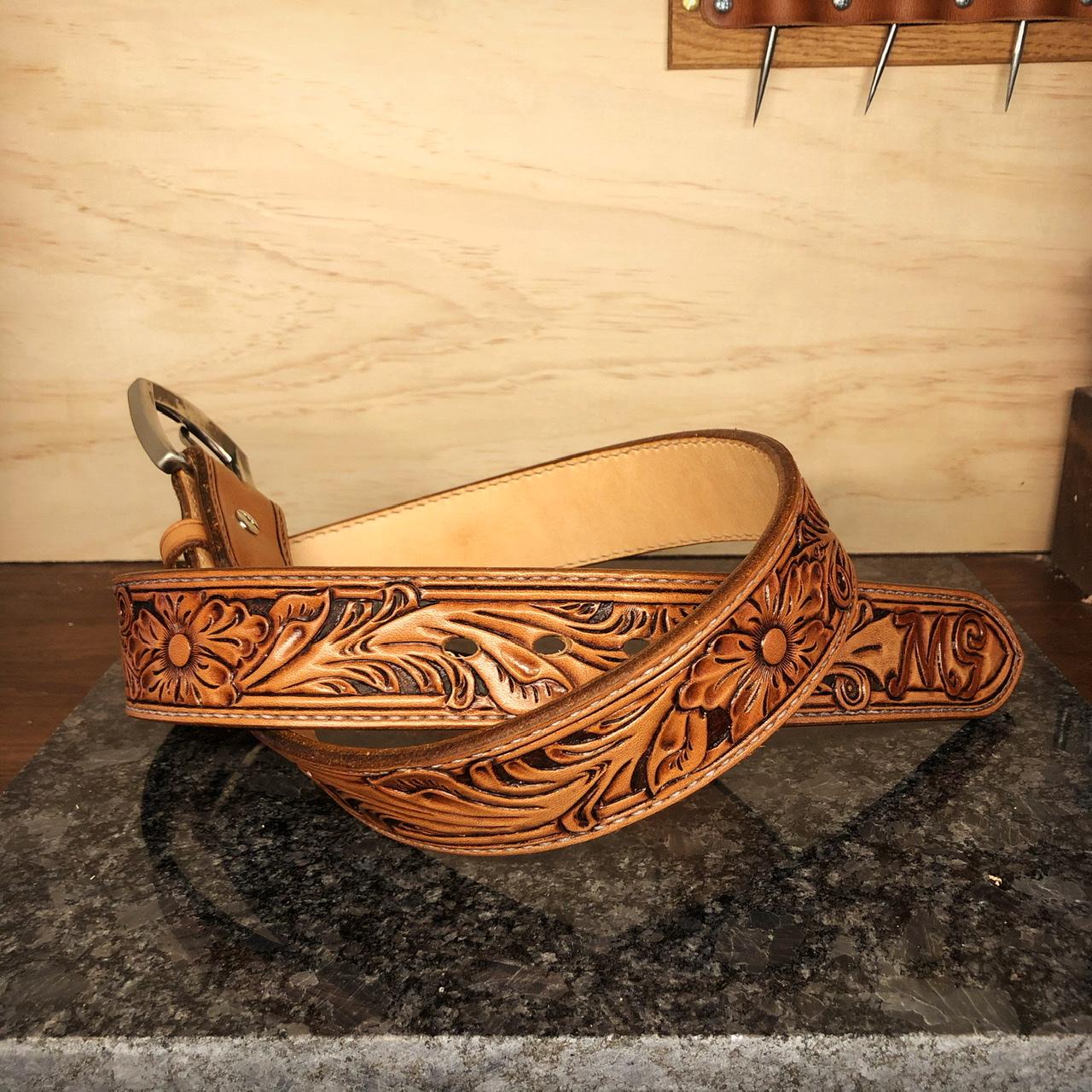 Sheridan Tooled Belt - Purses, Wallets, Belts and Miscellaneous Pocket ...