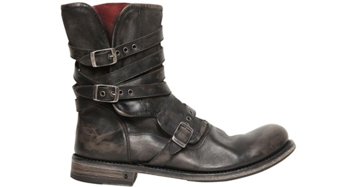 engineer triple buckle boot