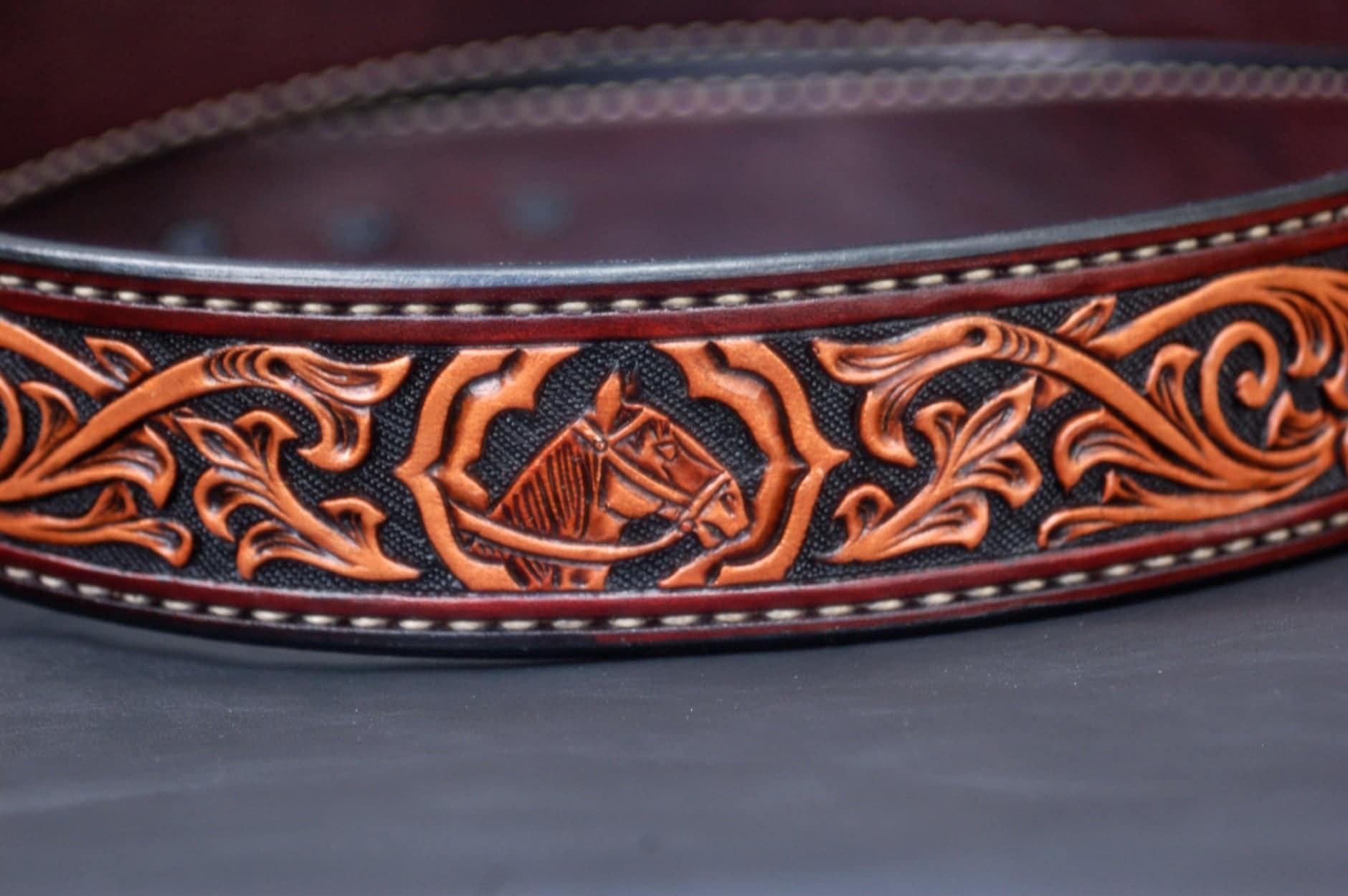 Custom Tooled Belt- Gypsy Themed - Purses, Wallets, Belts and ...