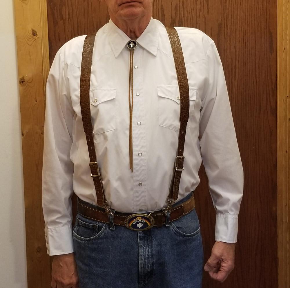 Cowboy Suspenders, Custom Leatherwork