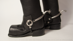 18th-century leather boots (replica) for a bjd doll.