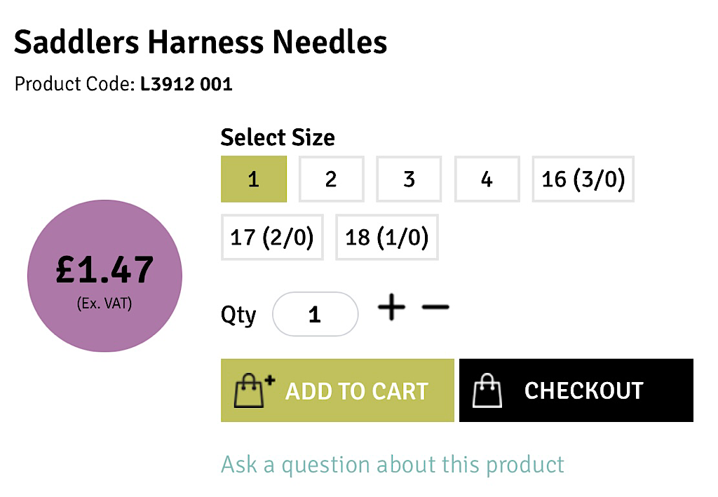 John James Harness Needles (25-pack)