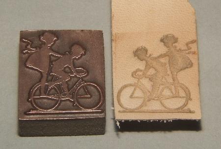 Letterpress stamp, Children on bicycle, 01LWs.jpg