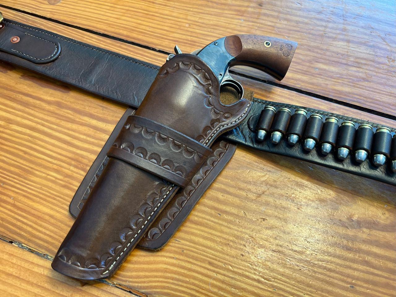 Leather Gun Belt Double Stitching - Gun Holsters, Rifle Slings and Knife  Sheathes 