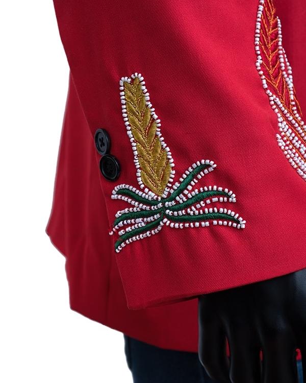 Red Embroidered Jacket