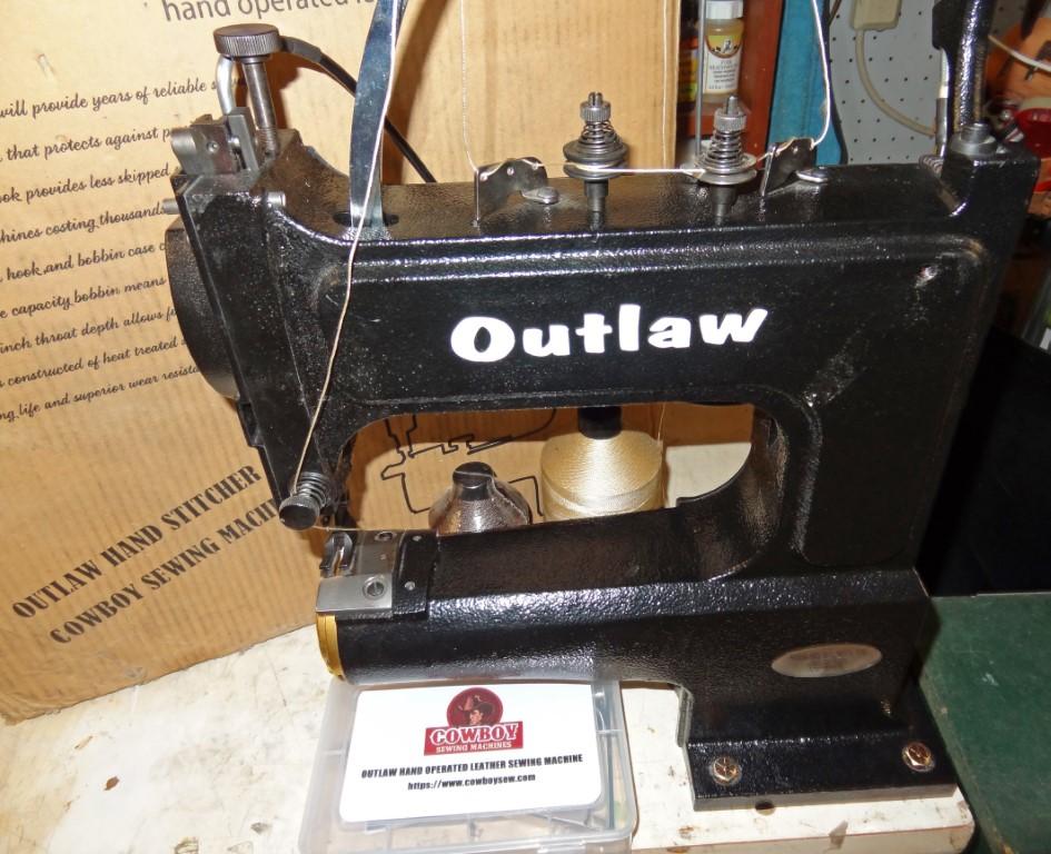 CowBoy OUTLAW hand operated leather sewing machine