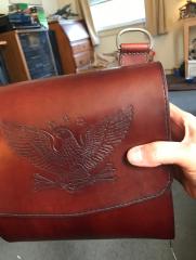 Working On Sewing The Strap Stays On