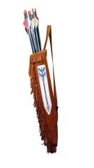 Beaded Leather Quiver