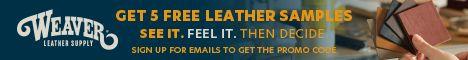 Get 5 FREE Leather Samples — Sign Up Now Not sure which leather is right for your project? We’ve got you covered! Sign up for our email list and we’ll send you a promo code good for 5 free leather samples. No strings attached, we just want you to experience our leather.